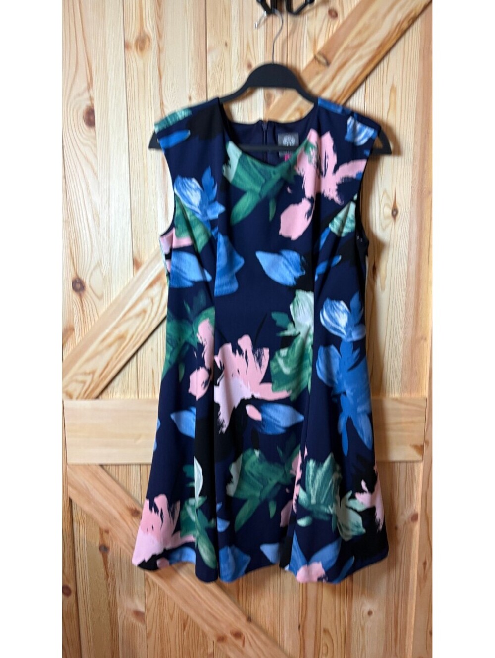 Vince Camuto Floral Fit & Flare Dress Size 14